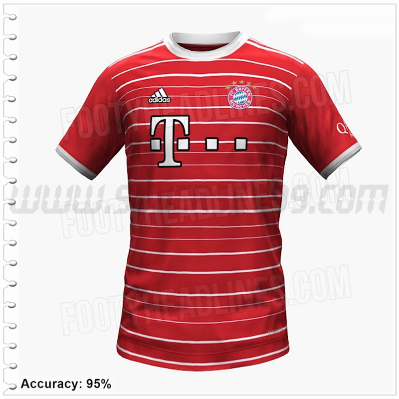 Primera Camiseta Futbol Bayern Munich Version filtrada 2022 2023