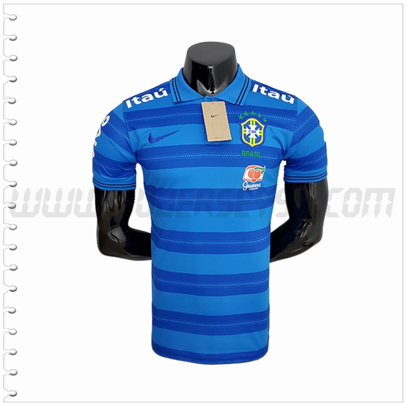Polo Futbol Brasil Azul 2022 2023