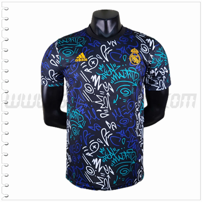 Camiseta Entrenamiento Real Madrid Negro Rojo 2022 2023