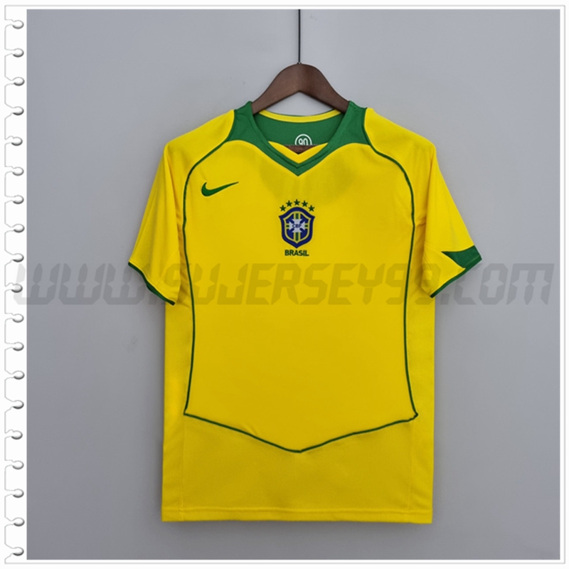 Primera Camiseta Futbol Brasil Retro 2004/2006