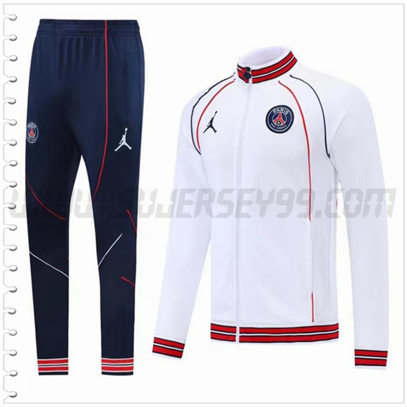 Chaqueta Chandal del Jordan PSG Blanco 2022 2023