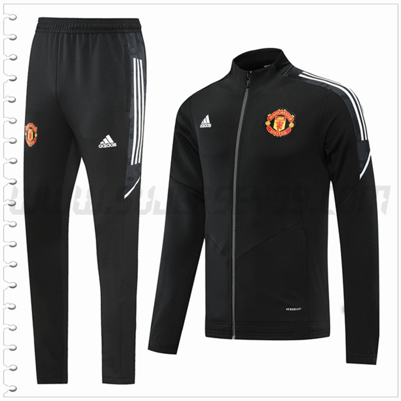 Chaqueta Chandal del Manchester United Negro 2022 2023