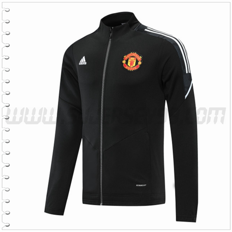 Chaqueta Futbol Manchester United Negro 2022 2023