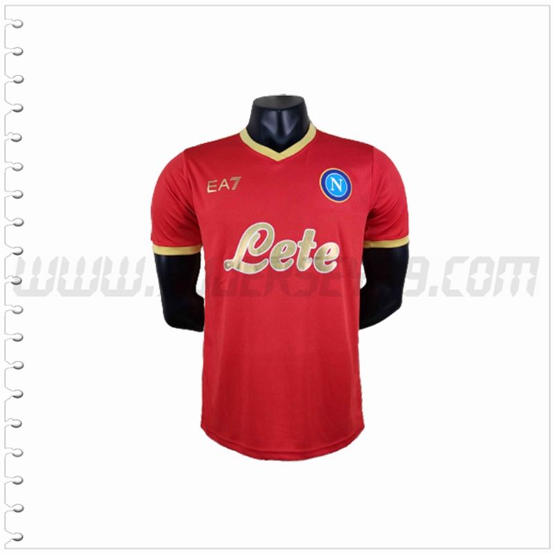 Camiseta Futbol SSC Napoles Rojo Version Especial 2022 2023