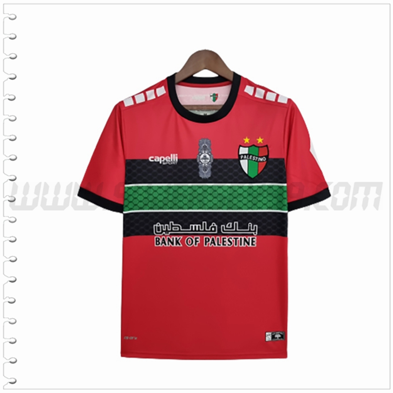 Camiseta Futbol Palestino Rojo 2022 2023