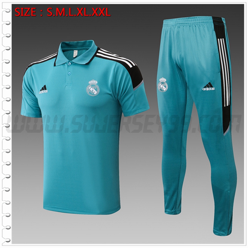 Polo Futbol Real Madrid + Pantalones Azul 2022 2023