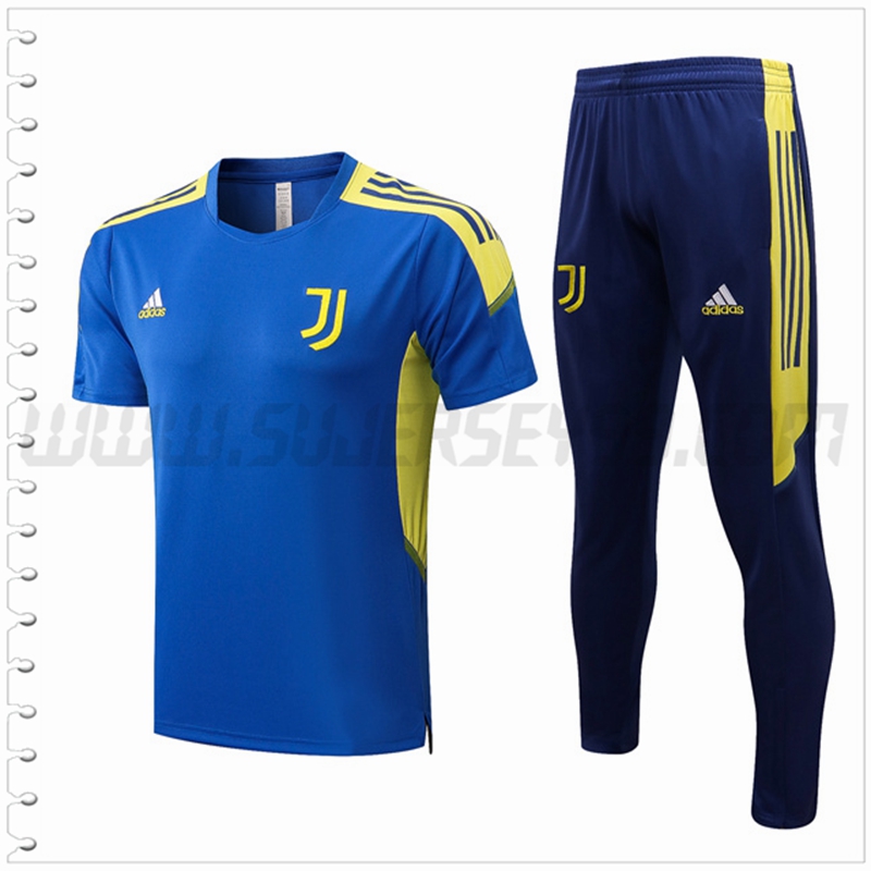 Camiseta Entrenamiento Juventus + Pantalones Azul Amarillo 2022 2023