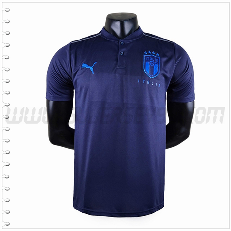 Polo Futbol Italia Azul Marino 2022 2023