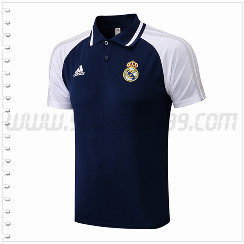 Polo Futbol Real Madrid Azul Marino 2022 2023