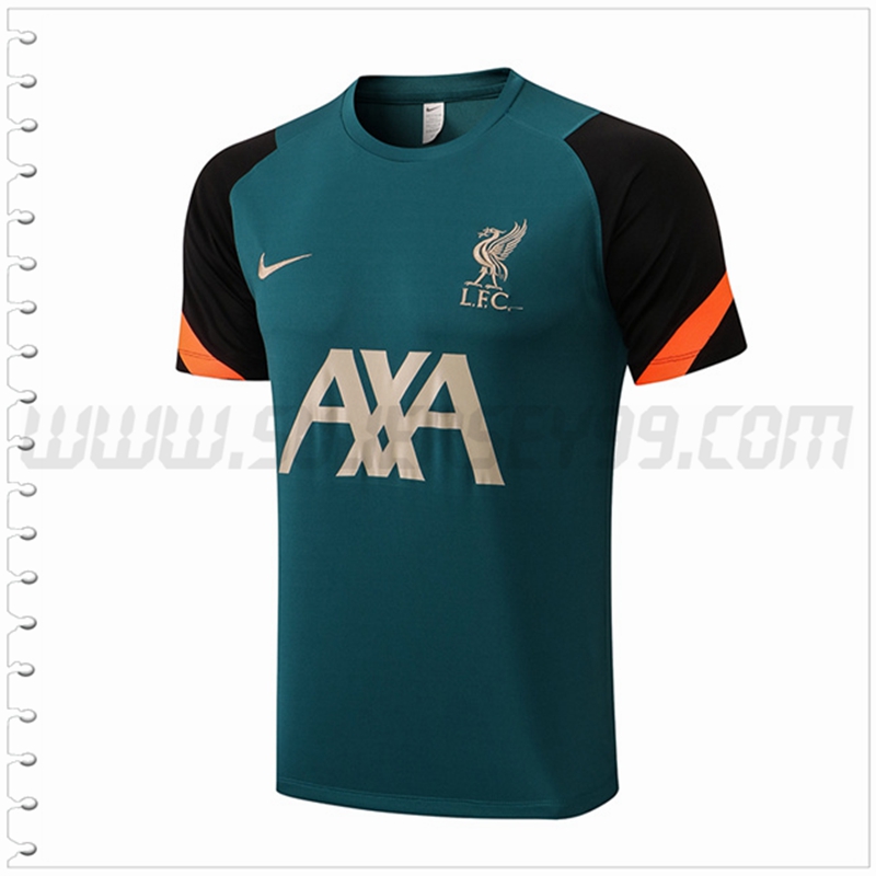 Camiseta Entrenamiento FC Liverpool Verde Negro 2022 2023