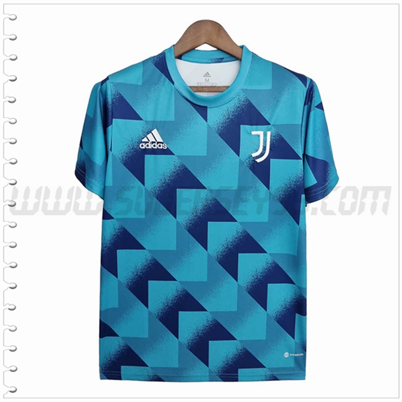 Camiseta Entrenamiento Juventus Azul Patrón geométrico 2022 2023