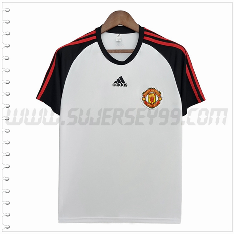 Camiseta Entrenamiento Manchester United Blanco 2022 2023