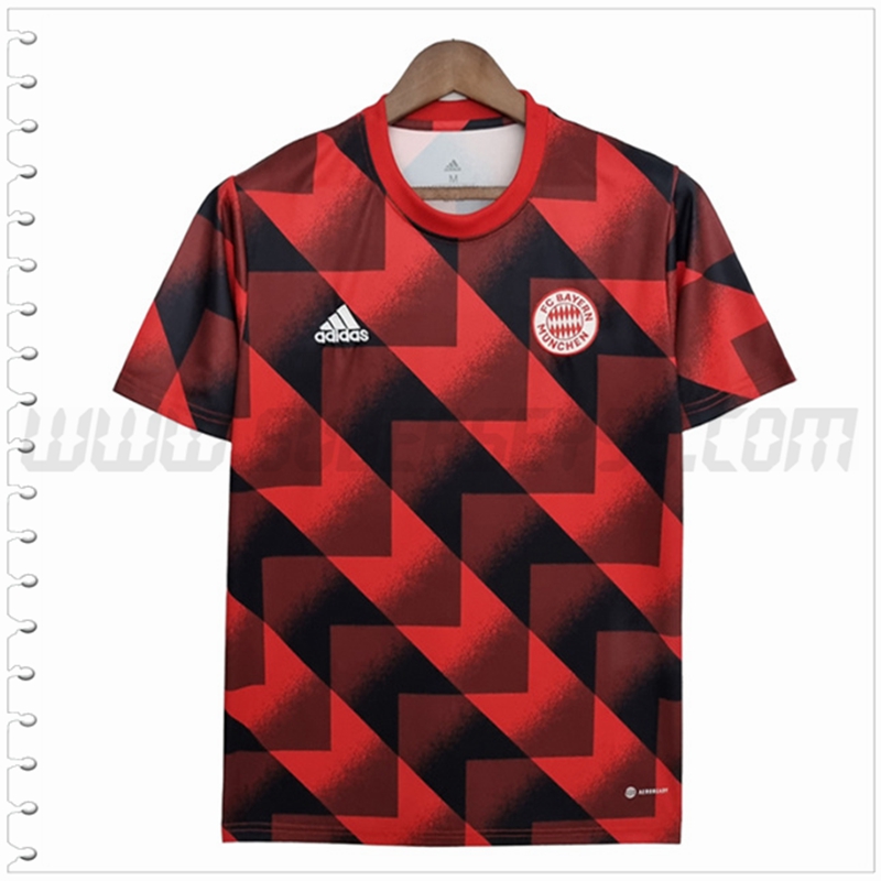 Camiseta Entrenamiento Bayern Munich Rojo Patrón geométrico 2022 2023