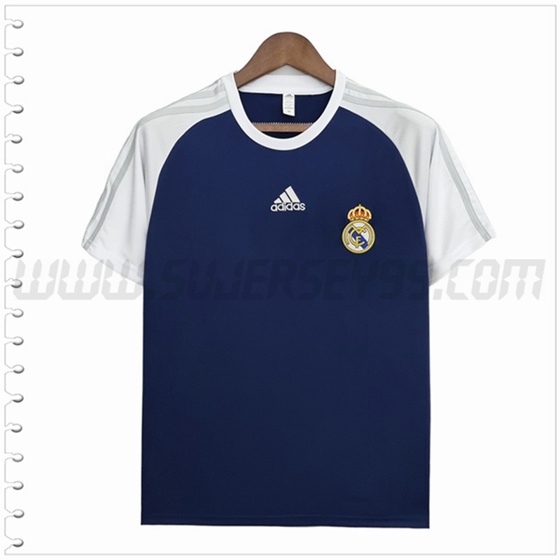 Camiseta Entrenamiento Real Madrid Blanco Azul 2022 2023