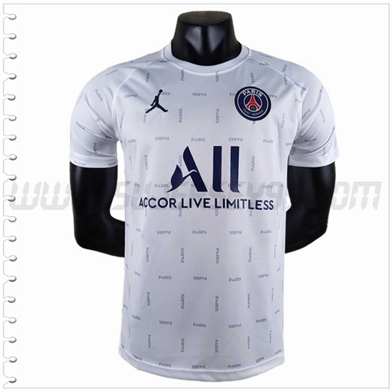 Camiseta Entrenamiento Jordan PSG Blanco 2022 2023