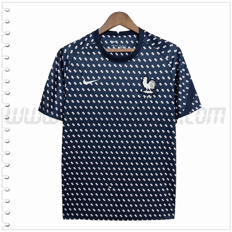 Camiseta Entrenamiento Francia Negro Blanco 2022 2023