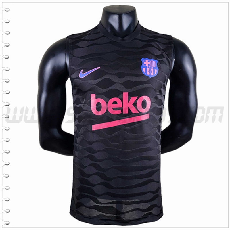 Camiseta Entrenamiento Sin Mangas FC Barcelona Negro 2022 2023