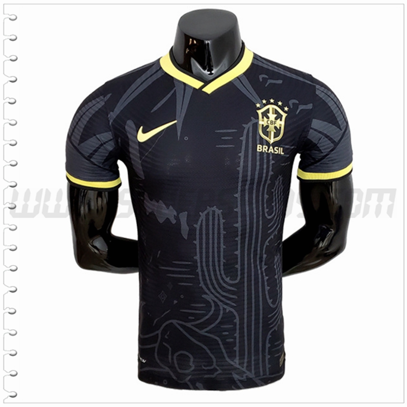 Camiseta Equipo Brasil Negro Version del jugador 2022 2023