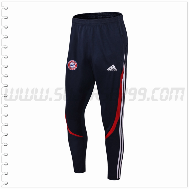 Pantalones Entrenamiento Bayern Munich Negro Rojo 2022 2023