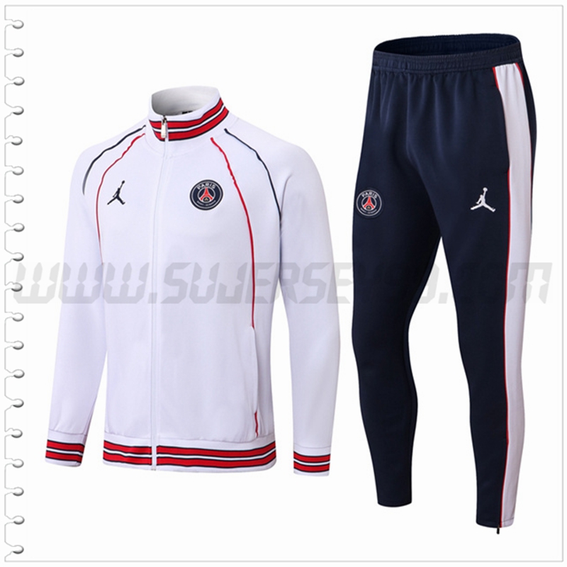 Chaqueta Chandal del Jordan PSG Blanco 2022 2023