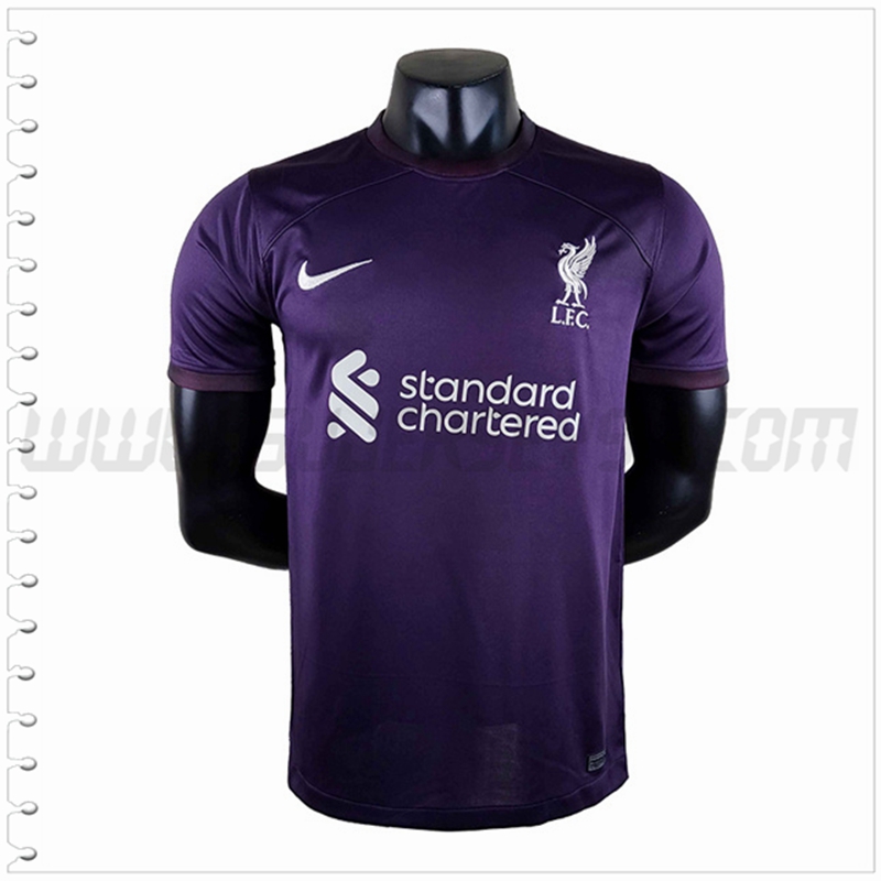 Camiseta Futbol FC Liverpool Púrpura 2022 2023