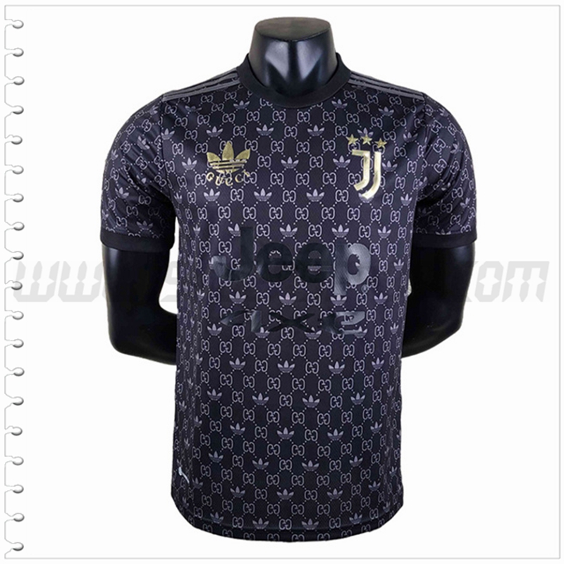 Camiseta Futbol Juventus Negro Version Conjunta 2022 2023