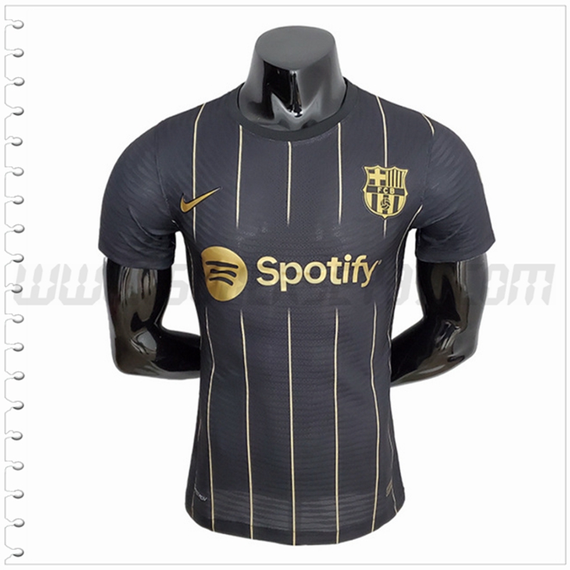 Camiseta Futbol FC Barcelona Negro Version del jugador 2022 2023