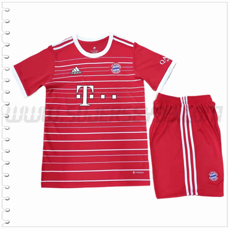 Primera Equipacion del Bayern Munich Ninos 2022 2023