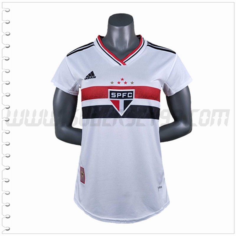 Primera Camiseta Futbol Sao Paulo FC Mujer 2022 2023