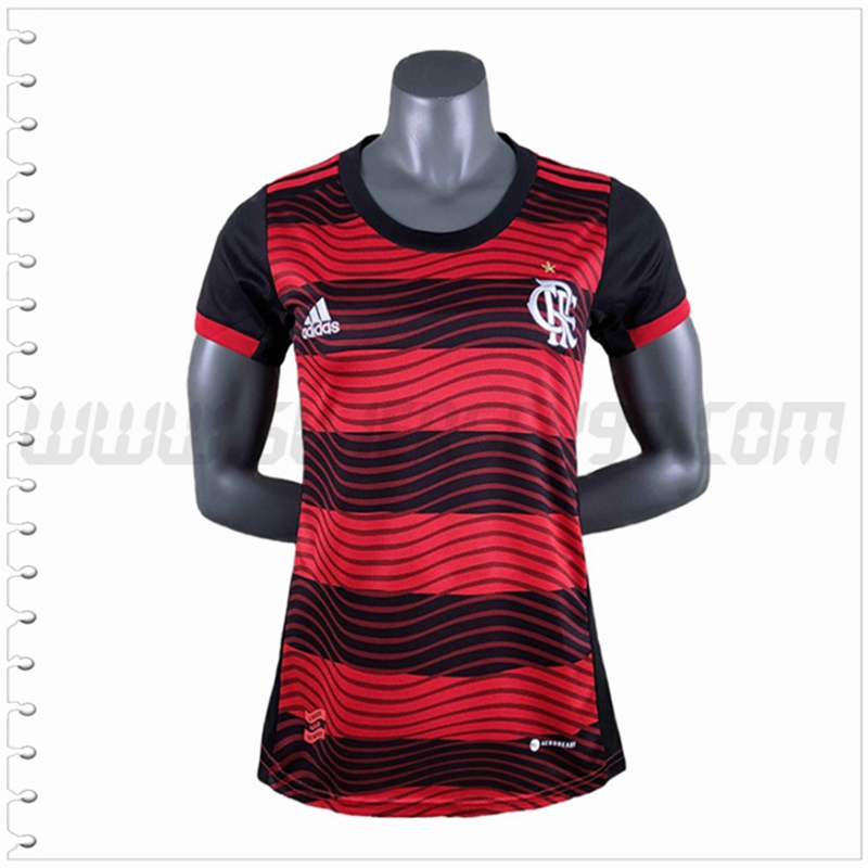 Primera Camiseta Futbol Flamengo Mujer 2022 2023