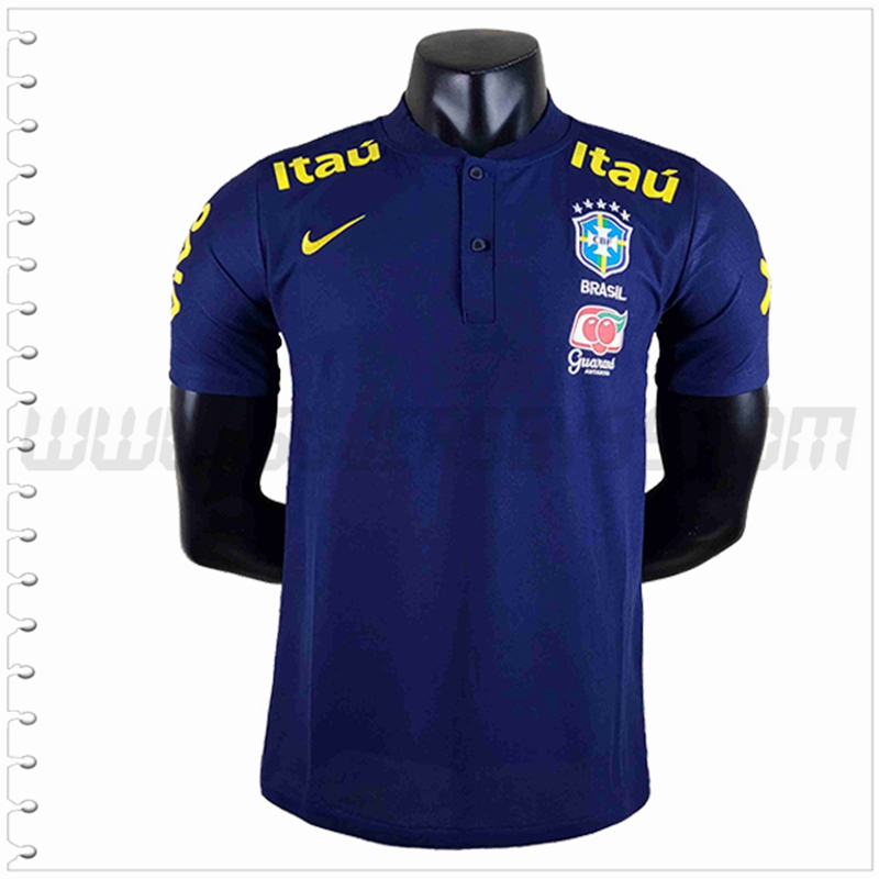 Polo Futbol Brasil Azul Marino 2022 2023