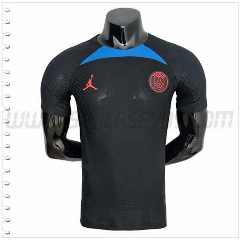 Camiseta Entrenamiento Jordan PSG Versión del jugador Negro 2022 2023