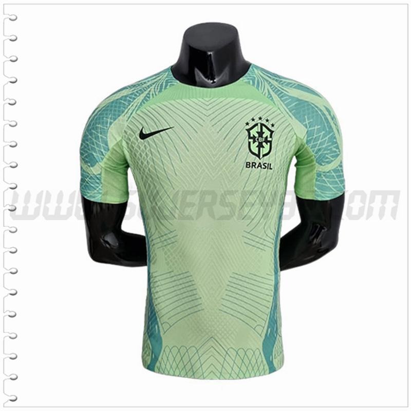 Camiseta Entrenamiento Brasil Versión del jugador Verde 2022 2023