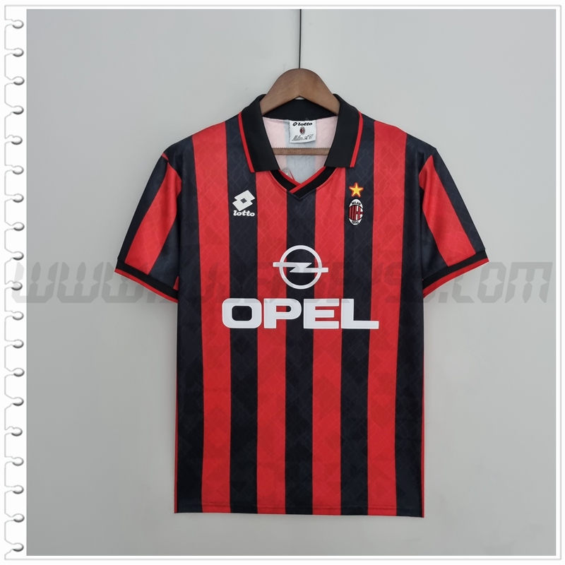 Primera Camiseta Futbol AC Milan Retro 1995/1996