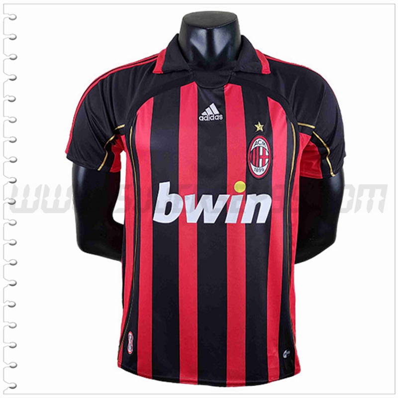 Primera Camiseta Futbol AC Milan Retro 2006