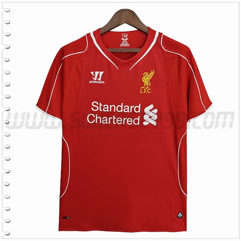 Primera Camiseta Futbol FC Liverpool Retro 2014/2015