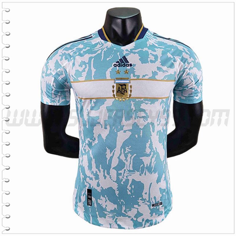Camiseta Equipo Argentina Version del jugador Azul 2022 2023