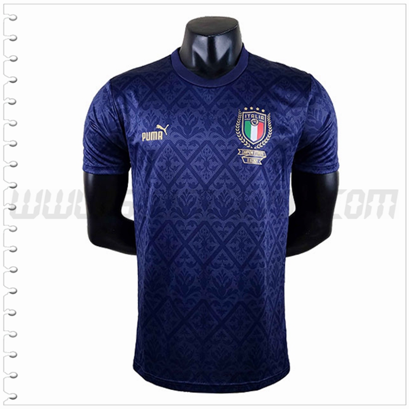 Camiseta Equipo Italia Azul Marino Edición Conmemorativa