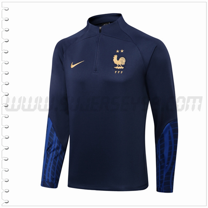 Sudadera Entrenamiento Francia Azul Marino 2022 2023