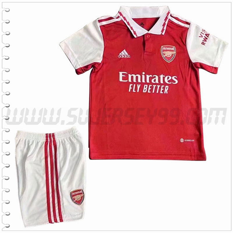 Primera Equipacion del FC Arsenal Ninos 2022 2023