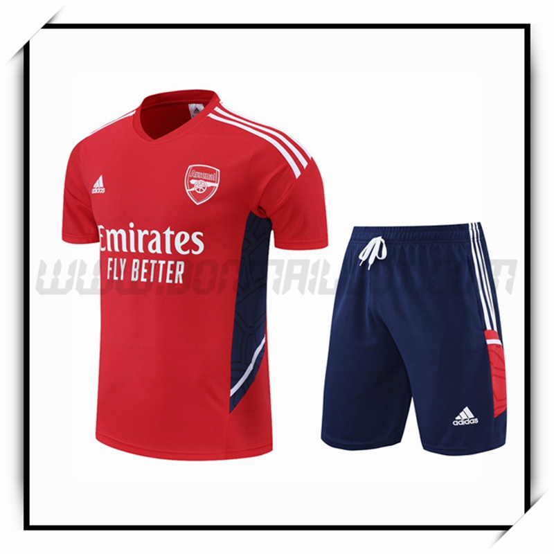 Camiseta Entrenamiento Arsenal + Pantalones Cortoss Rojo 2022 2023