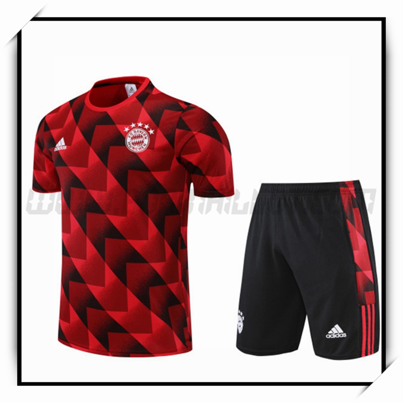 Camiseta Entrenamiento Bayern Munich + Pantalones Cortoss Rojo 2022 2023