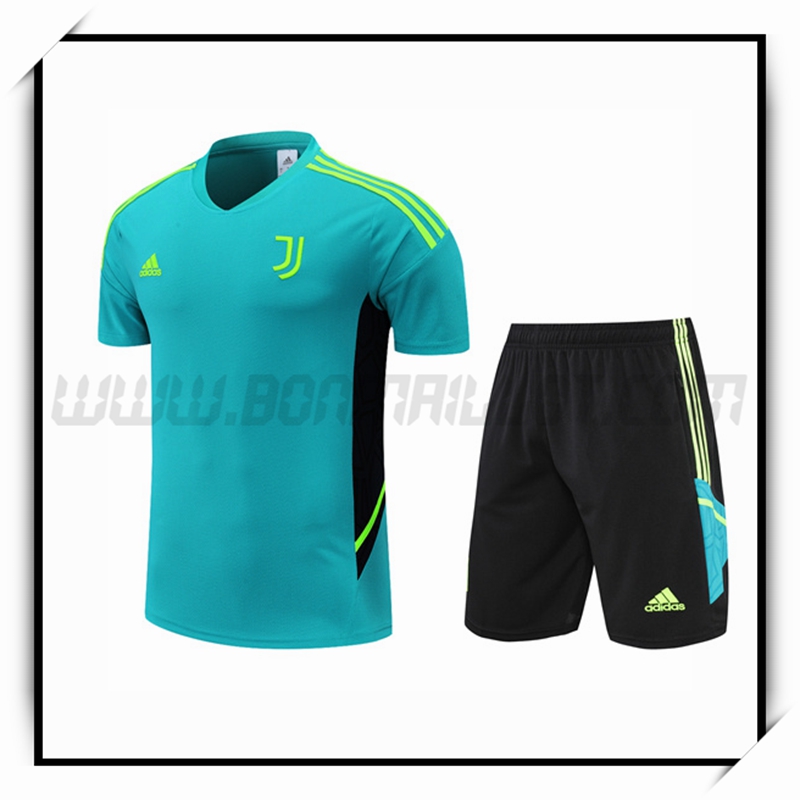 Camiseta Entrenamiento Juventus + Pantalones Cortoss Verde 2022 2023