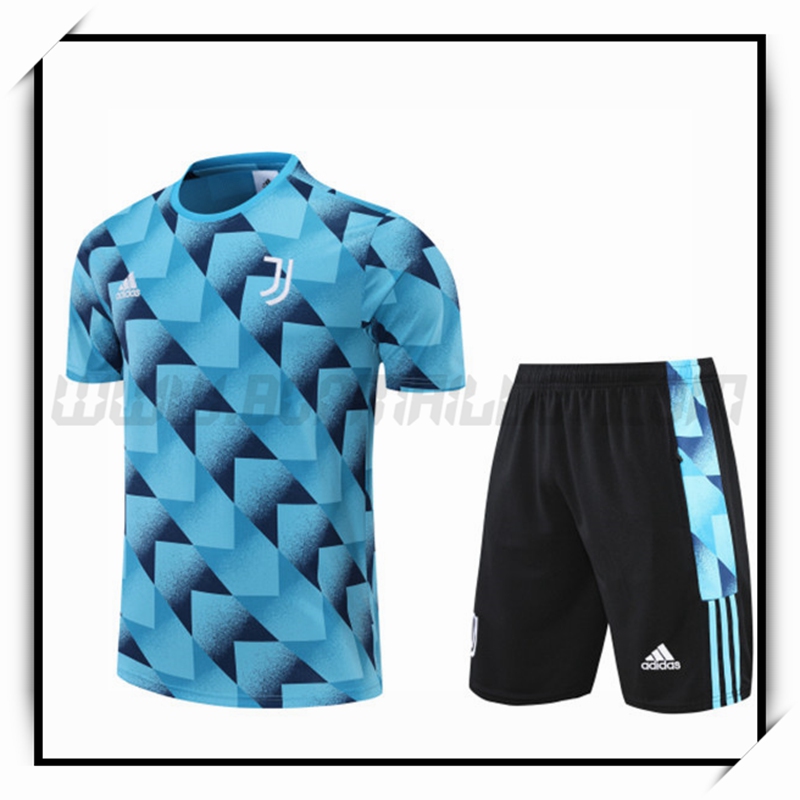 Camiseta Entrenamiento Juventus + Pantalones Cortoss Azul 2022 2023