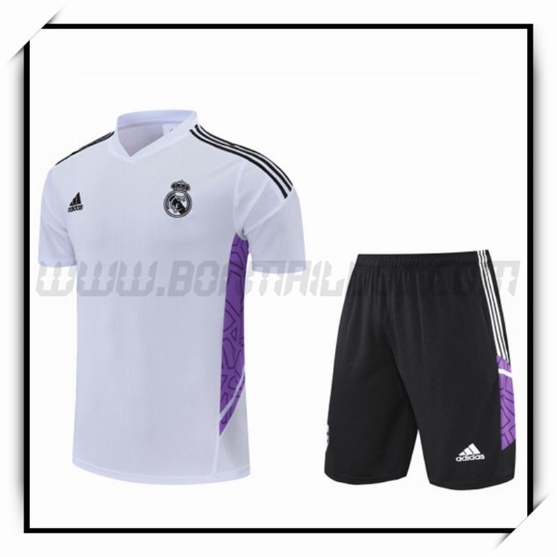 Camiseta Entrenamiento Real Madrid + Pantalones Cortoss Negro 2022 2023