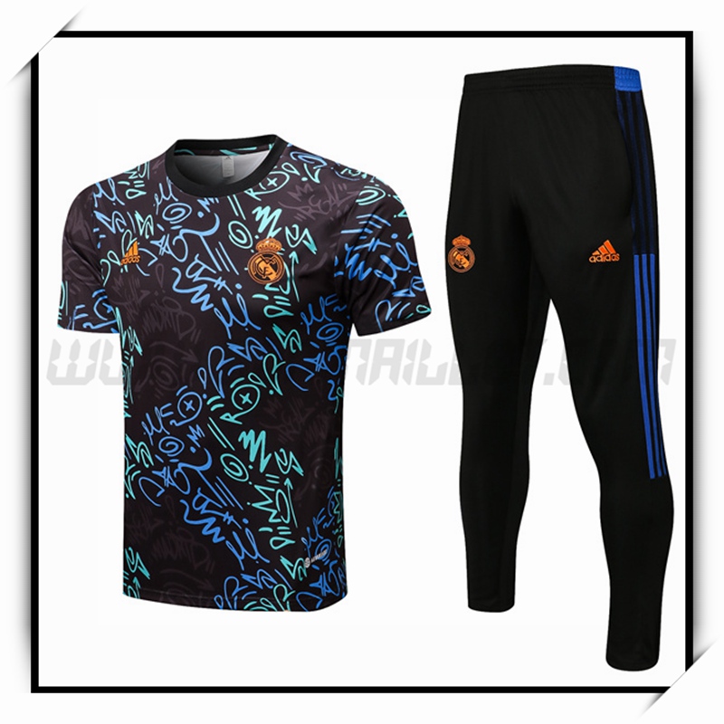 Camiseta Entrenamiento Real Madrid + Pantalones Negro 2022 2023