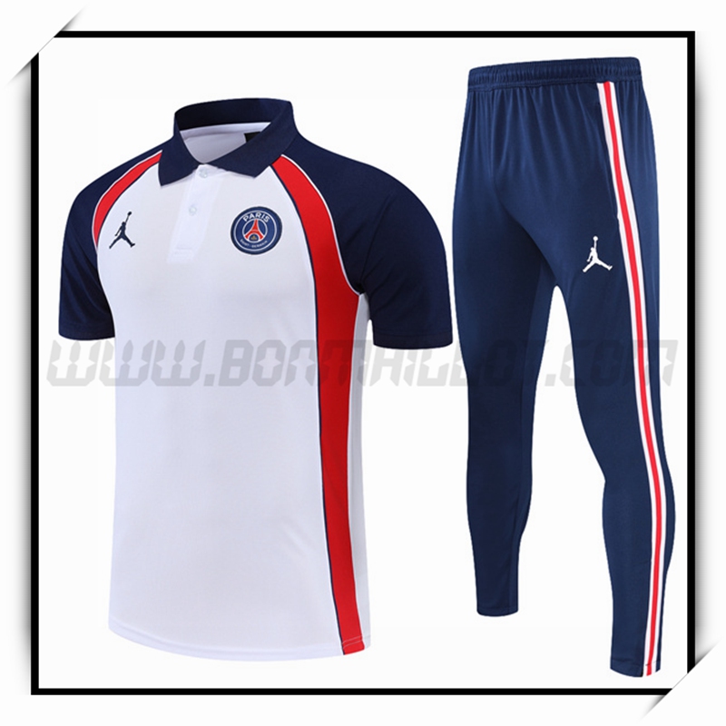 Polo Futbol Jordan PSG + Pantalones Blanco 2022 2023