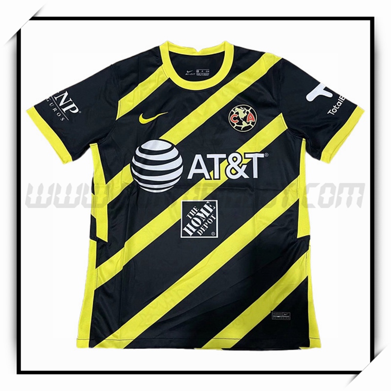 Camiseta Entrenamiento Club America Negro Amarillo 2022 2023