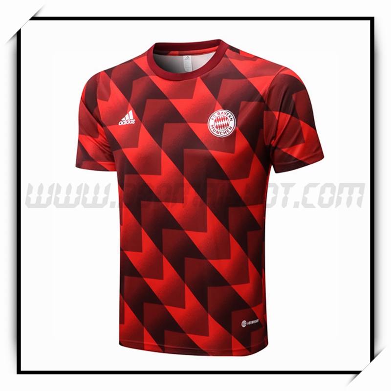 Camiseta Entrenamiento Bayern Munich Negro Rojo 2022 2023