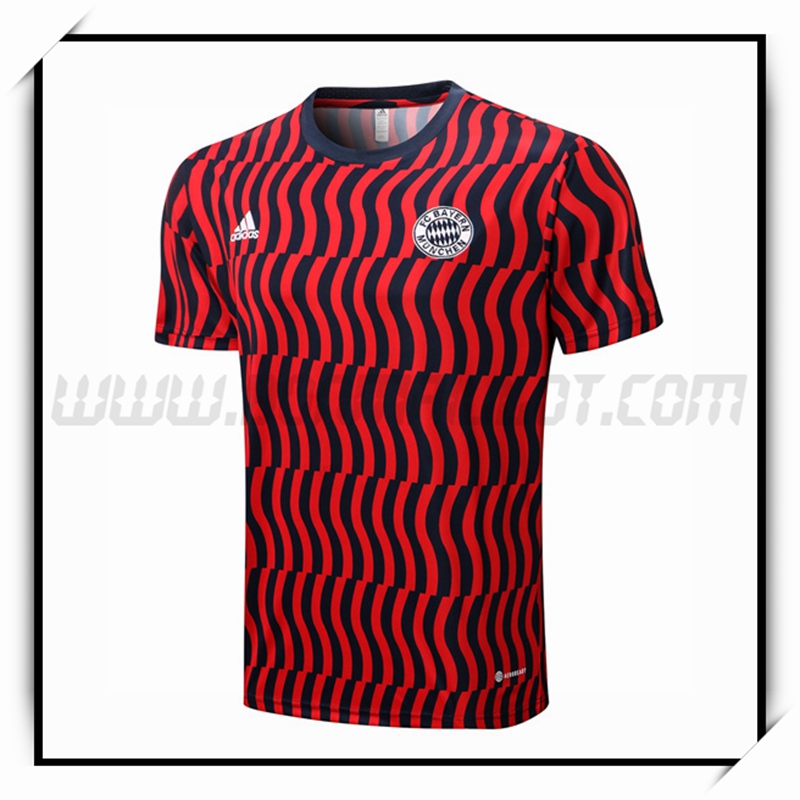 Camiseta Entrenamiento Bayern Munich Rojo Negro 2022 2023